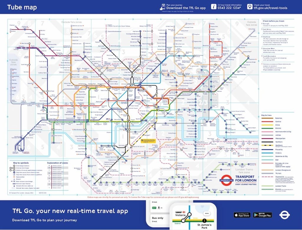 Metro de Londres | Tarifas, líneas, mapas, abonos y cómo ahorrar